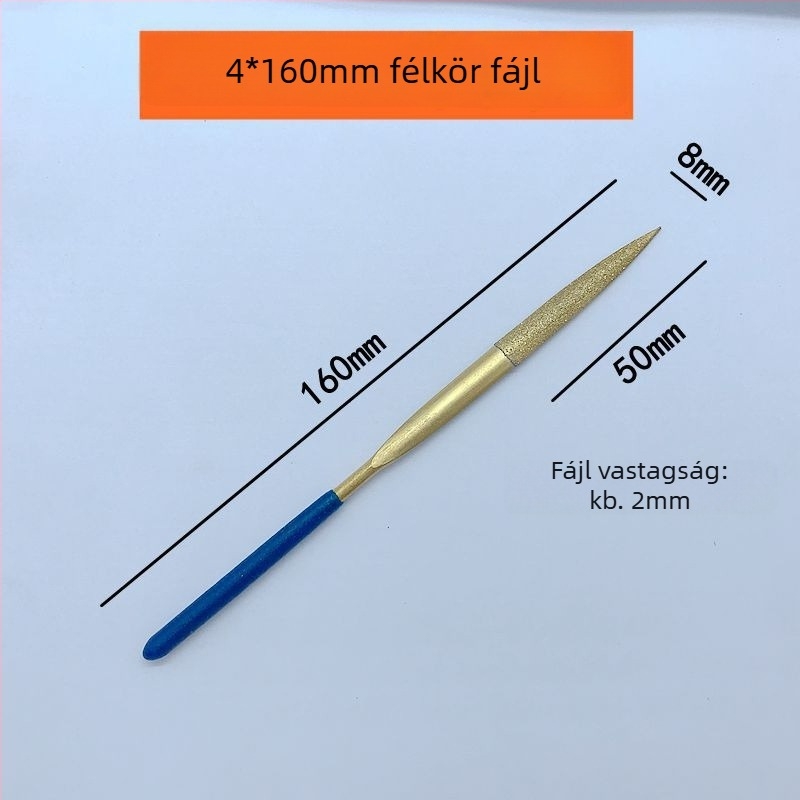 Chaohuidong elektroplált gyémánt reszelő készlet ötvözetből — üvegipari mélyfeldolgozásra, változatos formák: félkör, sík, háromszög