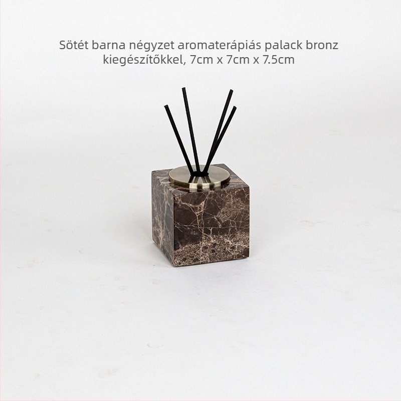 6 részes márvány fürdőszobaszett dekoratív tálcával, testreszabható, logónyomtatás elérhető