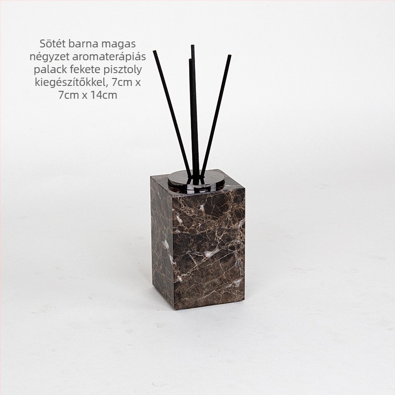 6 részes márvány fürdőszobaszett dekoratív tálcával, testreszabható, logónyomtatás elérhető