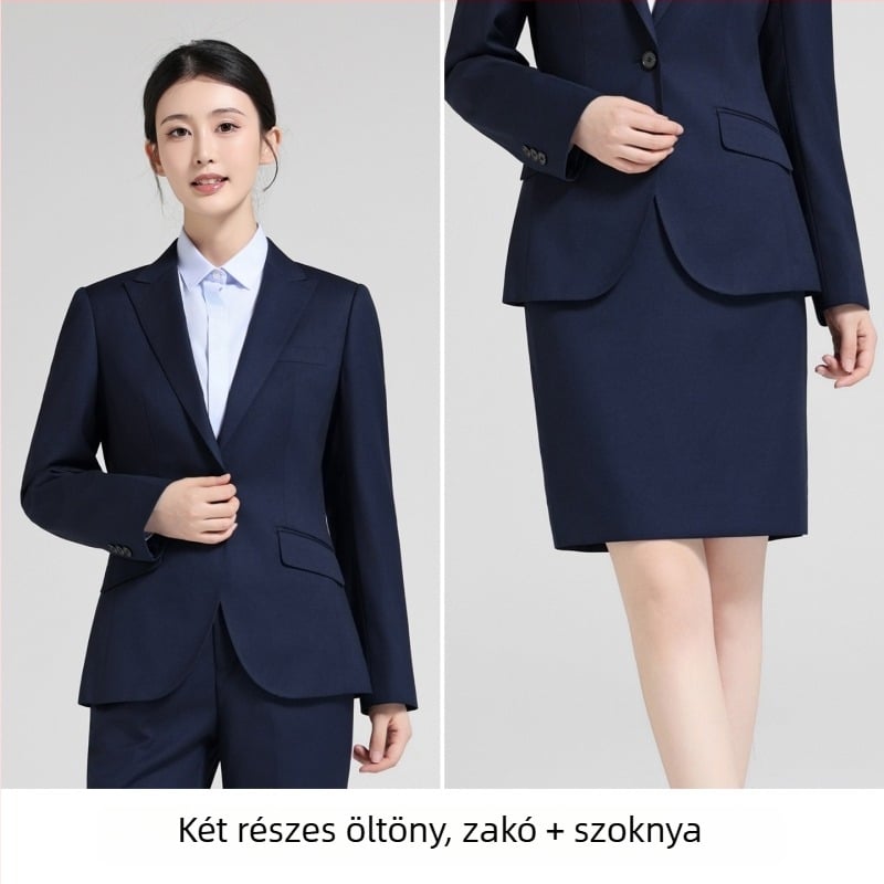 Houndstooth mintás férfi öltöny szett, géppel mosható, egysoros, kétgombos zárás, lapos gallér, poliészter-keverék