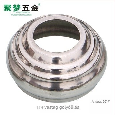 Rozsdamentes acél zászlórúd alap és tartó, modell 25–120 mm, felületkezelés elektroplating, modern stílus