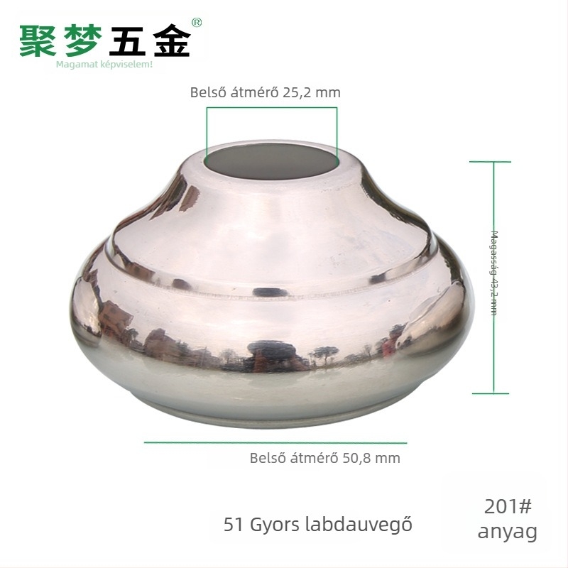 Rozsdamentes acél zászlórúd alap és tartó, modell 25–120 mm, felületkezelés elektroplating, modern stílus