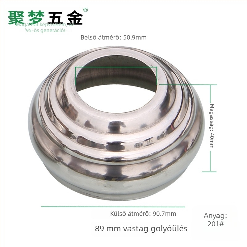 Rozsdamentes acél zászlórúd alap és tartó, modell 25–120 mm, felületkezelés elektroplating, modern stílus