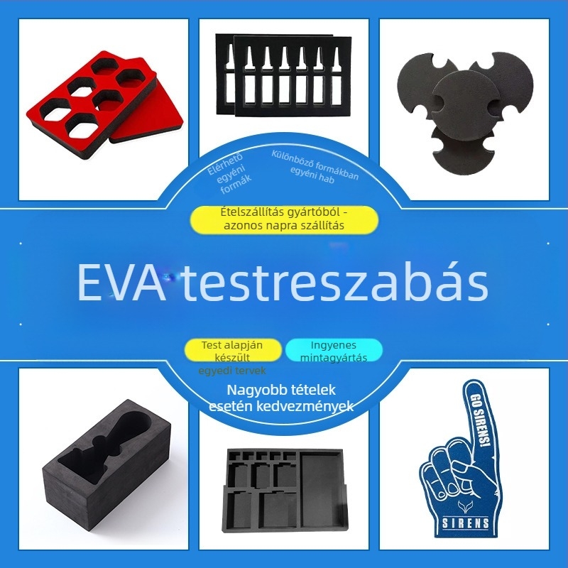 EVA hablap rekvizit cosplayhoz nyomtatással, sűrűség 30 kg/m³, csomagolási bélés testreszabás