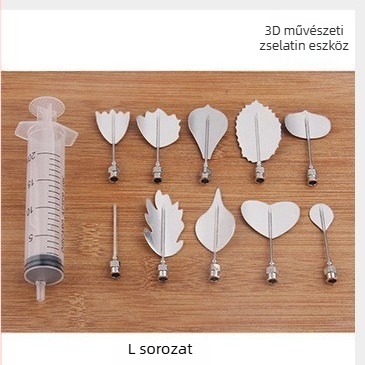 Rozsdamentes acélból készült díszítő cső – szabálytalan alakú, sütemények díszítéséhez