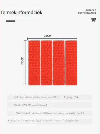 Yi Chen EVA matrac SUP deszkához diamantszerű csúszásmentes farokkal – általános használat