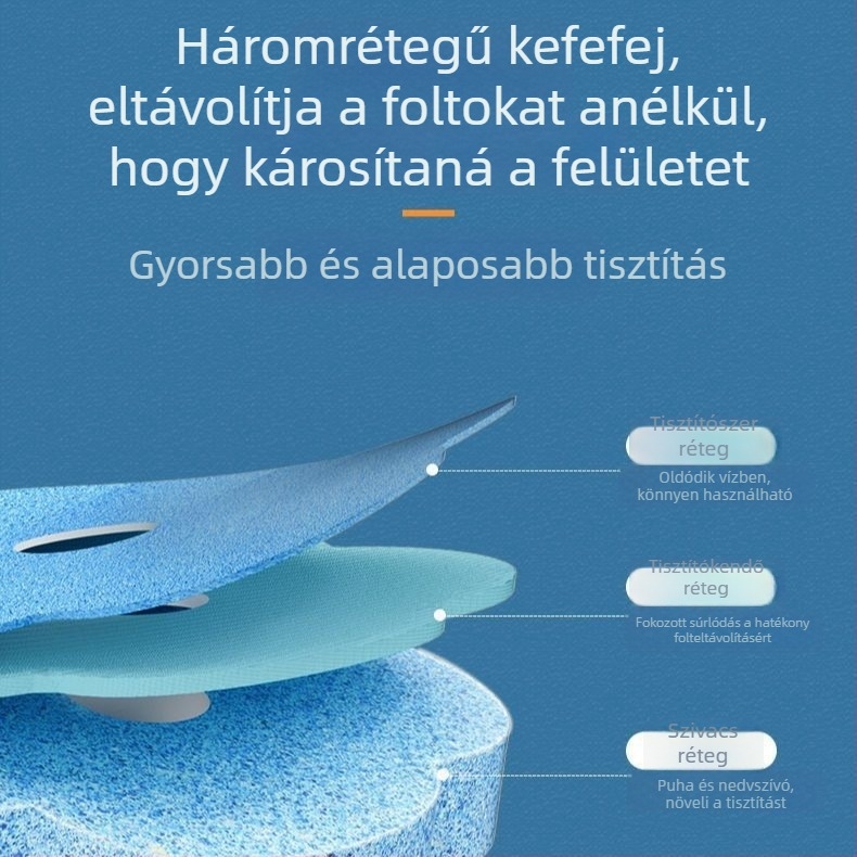 Egyszer használatos WC-kefe készlet, falra szerelhető, mosható, antibakteriális fejűek (24/48/72), illatok: citrom, levendula, óceán