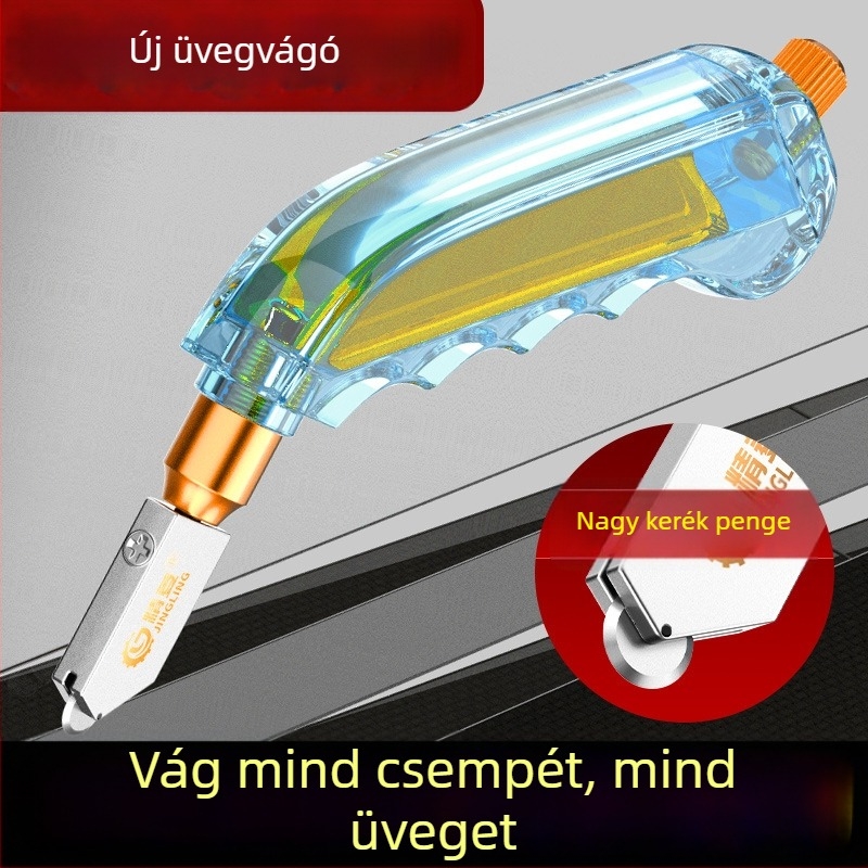 Jingling üvegvágó kés — Modell Ordinary Glass Knife, Alkalmazási terület: Univerzális, Vágási vastagság: Univerzális