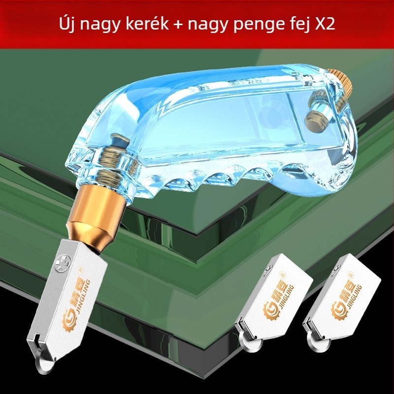 Jingling üvegvágó kés — Modell Ordinary Glass Knife, Alkalmazási terület: Univerzális, Vágási vastagság: Univerzális