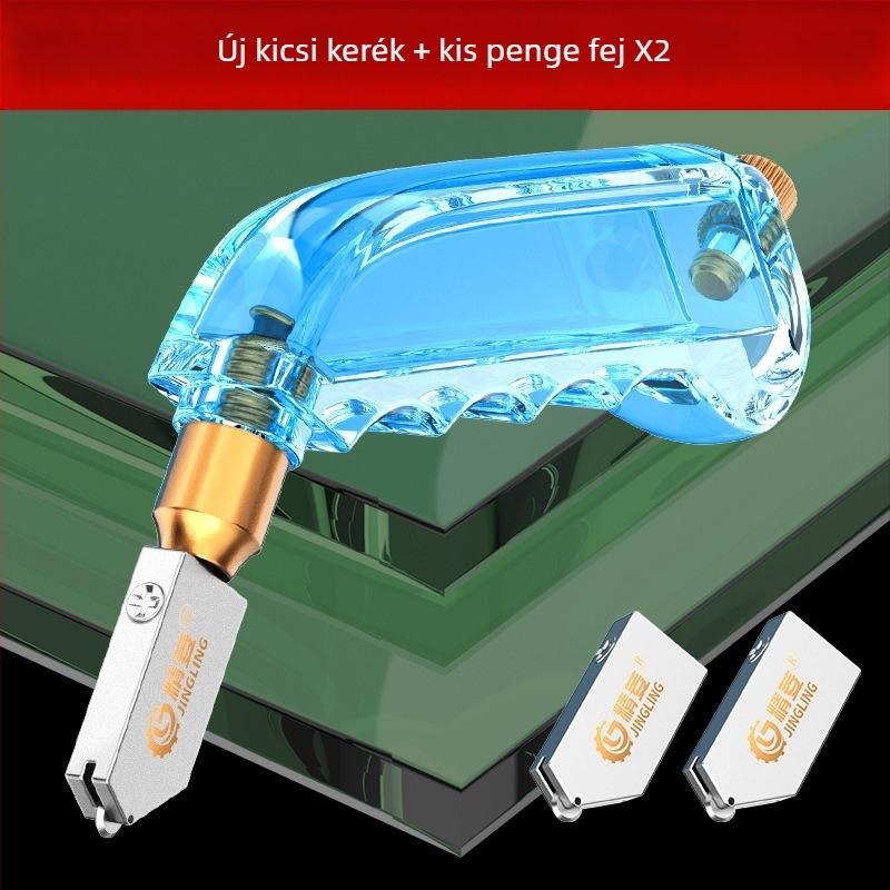 Jingling üvegvágó kés — Modell Ordinary Glass Knife, Alkalmazási terület: Univerzális, Vágási vastagság: Univerzális