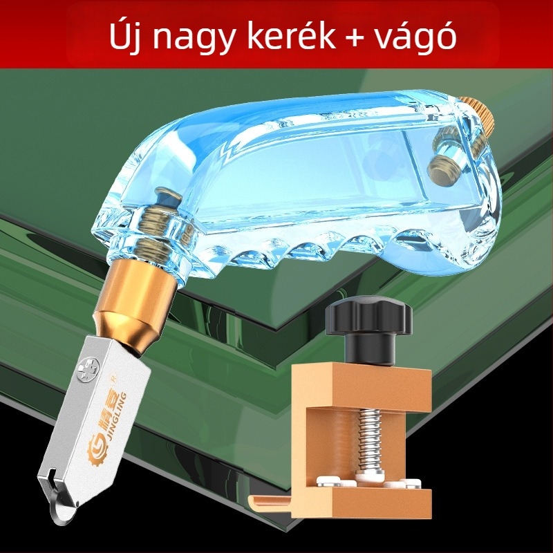 Jingling üvegvágó kés — Modell Ordinary Glass Knife, Alkalmazási terület: Univerzális, Vágási vastagság: Univerzális