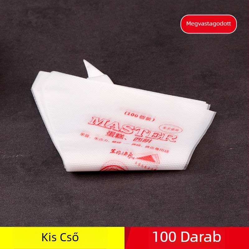 Díszítő tasak PET anyagból, 100 darabos készlet, Little Chef Girl