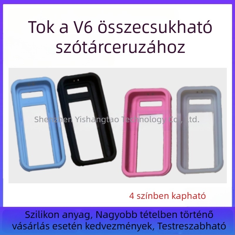 BBK hajtogatható szótár tollhoz szilikon védőtok V6 és F5 intelligens szkennelő fordító tollhoz, teljes lefedettség, ütésálló