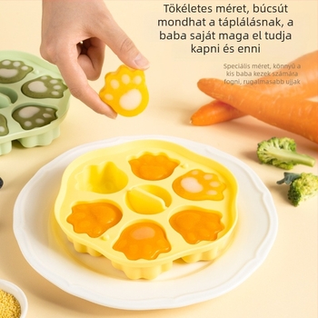 Szilikon babaélelmiszer-forma gőzöléshez és sütéshez – élelmiszerbiztonságú tortaforma, rajzfilmszerű dizájn, szabálytalan alak, családi használatra