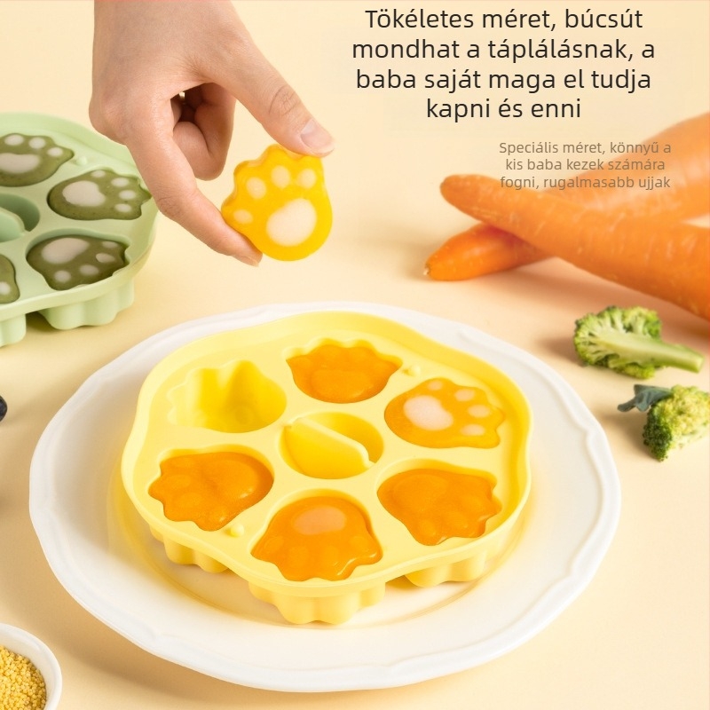 Szilikon babaélelmiszer-forma gőzöléshez és sütéshez – élelmiszerbiztonságú tortaforma, rajzfilmszerű dizájn, szabálytalan alak, családi használatra