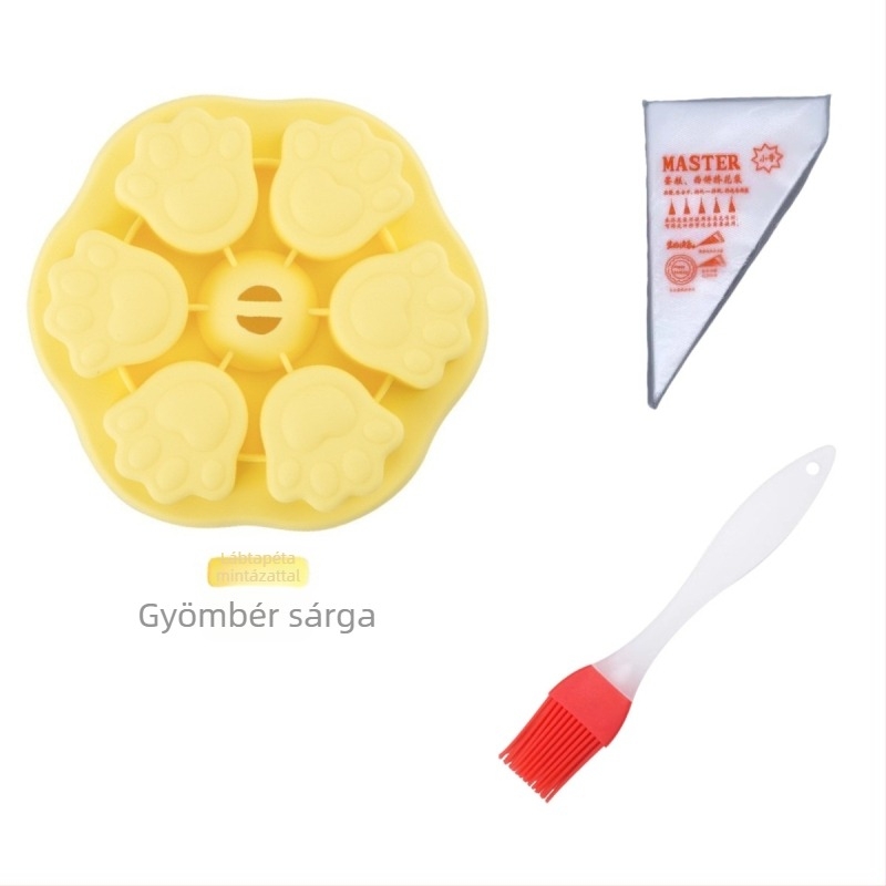 Szilikon babaélelmiszer-forma gőzöléshez és sütéshez – élelmiszerbiztonságú tortaforma, rajzfilmszerű dizájn, szabálytalan alak, családi használatra