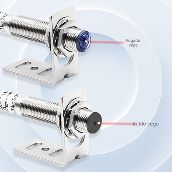 Lézeres áthaladó infravörös optoelektronikus kapcsoló, 20 m érzékelési távolság, 12 V bemenet, 1 μs válaszidő, IP65