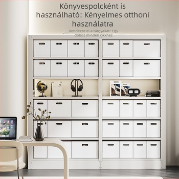 Összecukható műanyag tároló doboz polcokra és szekrényekbe, 10–20 L, könyvek, játékok és nassolnivalók rendezője, modern minimalista dizájn