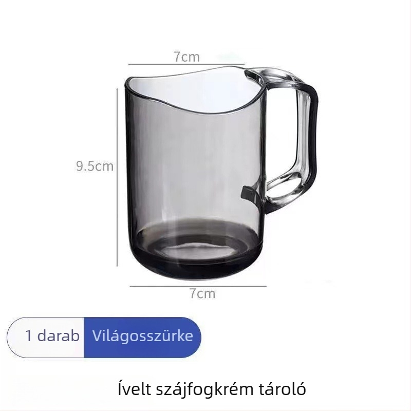 Gyerekeknek szánt szájöblítő pohár, mágneses falra szerelhető, rajzfilm motívummal, fogkefék és fogkrém tárolóval, műanyag