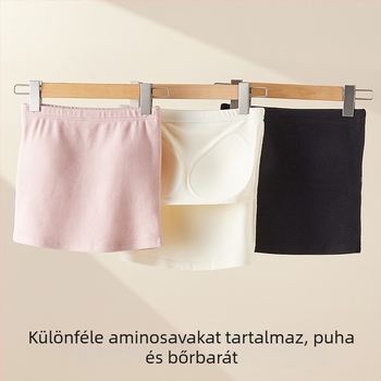 Flízzel bélelt váll nélküli bustier, téli meleg belső felső esküvői ruhához