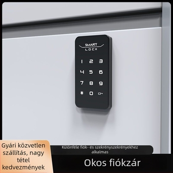 Elektronikus szekrényzár jelszóval, modell YLJM, ABS anyag, Source Lijia, szekrényajtókhoz, fiókokhoz, cipősszekrényekhez és tárolóegységekhez, modern minimalista stílus
