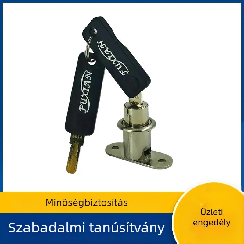 Cink-ötvözet csúszóajtó zár fa bútorokhoz, modell 5801