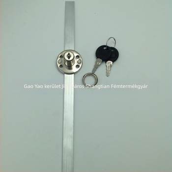 Bútorfiók-zár, modell 108-16C, Liangdi márka, anyag: vas + cink ötvözet, stílus: modern minimalizmus