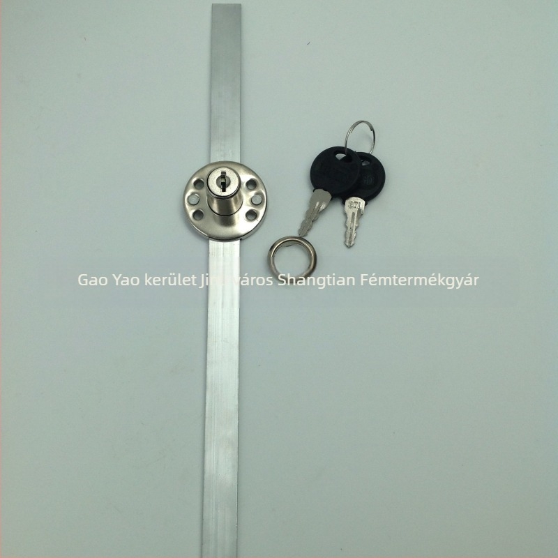 Bútorfiók-zár, modell 108-16C, Liangdi márka, anyag: vas + cink ötvözet, stílus: modern minimalizmus