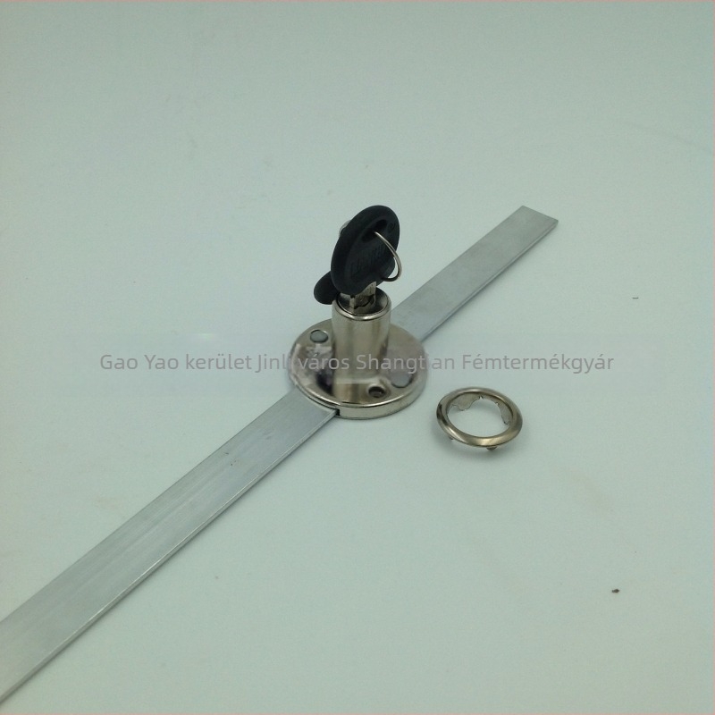 Bútorfiók-zár, modell 108-16C, Liangdi márka, anyag: vas + cink ötvözet, stílus: modern minimalizmus