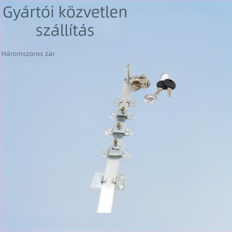 Bútorfiók-zár, modell 108-16C, Liangdi márka, anyag: vas + cink ötvözet, stílus: modern minimalizmus