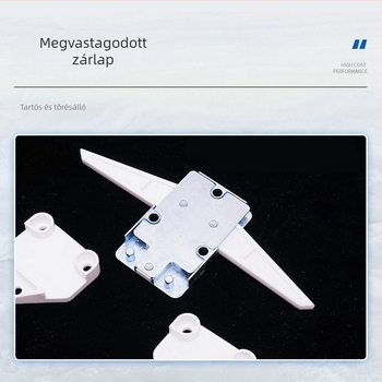 Fiókzár cink ötvözetből, modell S1010, többrétegű fiókhatárolóval és billentés elleni védelemmel.