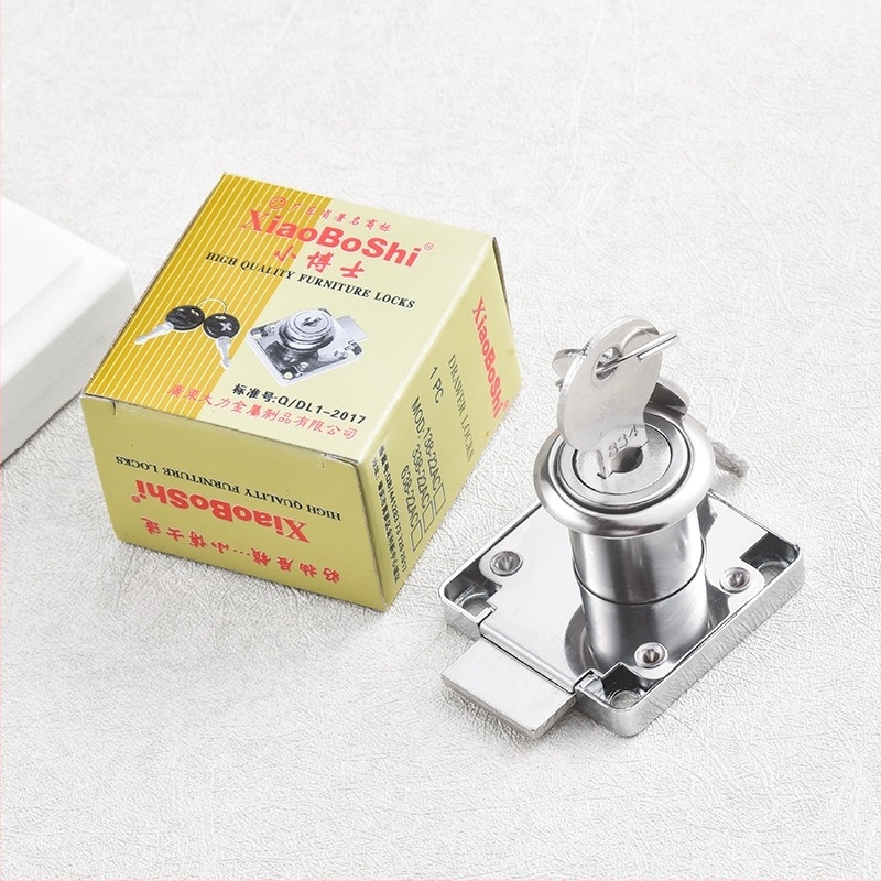 Little Doctor Fiók- és Bútorzár, Gardrób/Szekrény zár, Irodai asztal zár, Modell 138-22AC, vas kulccsal