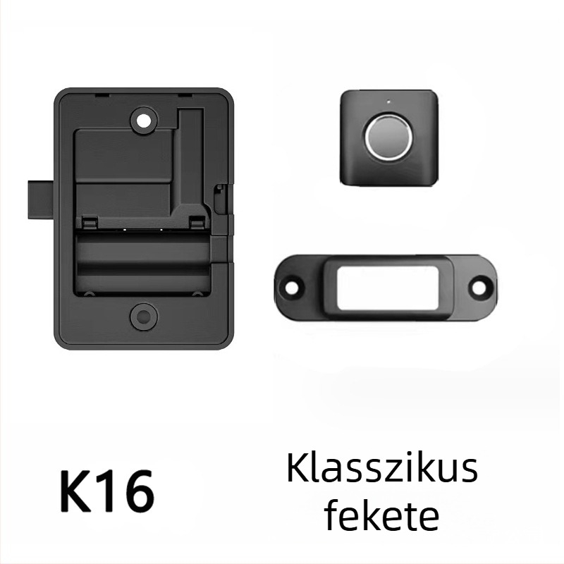 Biometrikus fiók- és szekrényzár ujjlenyomat és jelszóval, Type-C interfész, K-16 modell