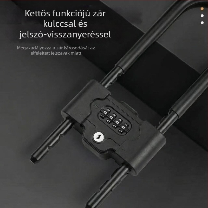 U-alakú kódzár bejárati és védelmi ajtókhoz, otthoni és irodai üvegajtókhoz, kettős használatra