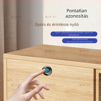 Sincerity ABS Intelligens Elektronikus Bútorzár Fiókokhoz — Modell JCDS-BMZWLYS-REV.2.0, 18 ujjlenyomat kapacitás
