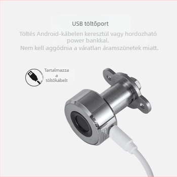 3-pontos interlockkal ellátott okos fiókzár, ujjlenyomat és Bluetooth APP feloldás, 304 rozsdamentes acélból, irodai iratszekrényekhez