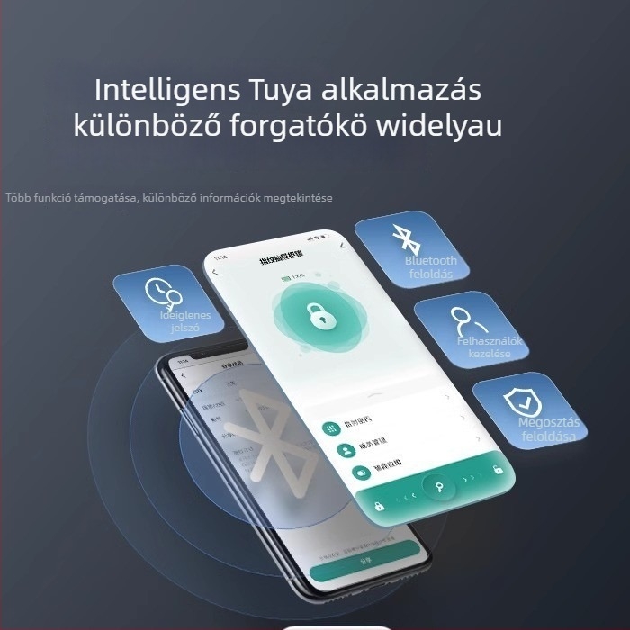 Okos ujjlenyomatos fiókzár – beépített, cinkötvözet + PC, otthon és iroda, egyszerű és modern stílus, testreszabás elérhető