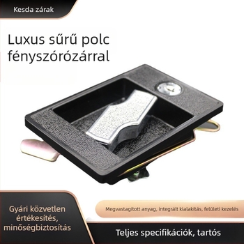 Mortise lock szekrényekhez, irattartókhoz és szerszámos dobozokhoz — Modell 220A, Cinkötvözet, Típus: Mortise lock, Stílus: Modern egyszerűség