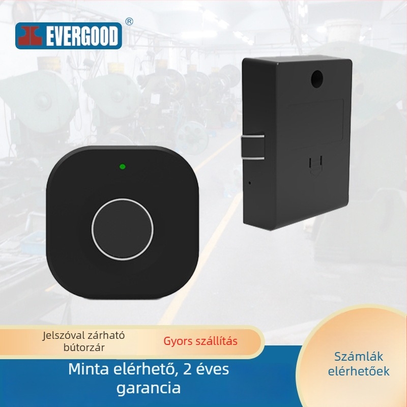 Fiók ujjlenyomat-zár – Modell F040, EVERGOOD, ABS, irodai bútorokhoz, modern egyszerű stílus