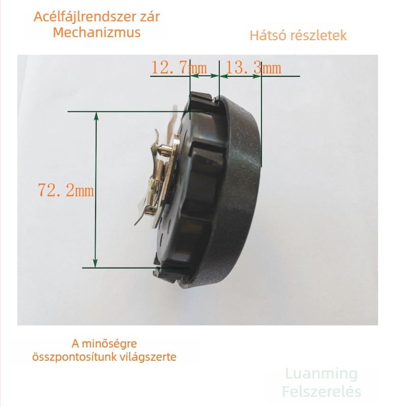 Szekrényajtó zár, műanyag és cinkötvözetű testtel, modell 0763, irodai használatra, modern egyszerű stílus.