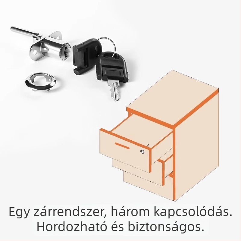 Három az egyben fiókzár irodai íróasztalhoz – Anyag: cinkötvözet; Modell: SLSUO; Márka: Shouli; Stílus: Modern Minimalista