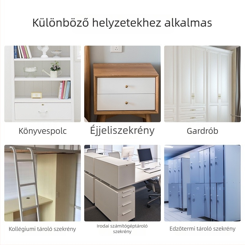 Easy Lock Treasure ZNGS02YSB Bluetooth zár fiókos szekrényhez – alkalmazásalapú vezérlés, ABS+PC, modell ZNGS02YSB, táplálás 7-es akkumulátorral