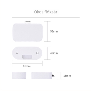 Bluetooth fiókzár szekrényhez — ABS műanyag, Modell: Bluetooth drawer cabinet lock, Márka: xys; Otthonra és irodára, fiókokhoz és szekrényekhez; Modern egyszerű stílus