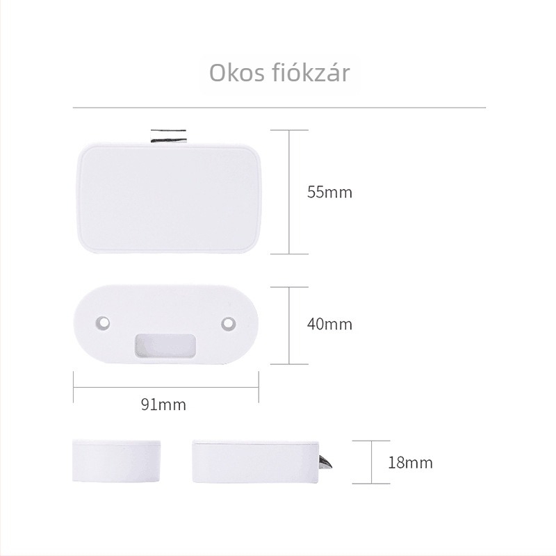 Bluetooth fiókzár szekrényhez — ABS műanyag, Modell: Bluetooth drawer cabinet lock, Márka: xys; Otthonra és irodára, fiókokhoz és szekrényekhez; Modern egyszerű stílus