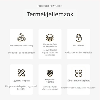 Teljes hangtalan mechanikus beltéri ajtózárkészlet – fürdőszoba és hálószoba ajtókhoz