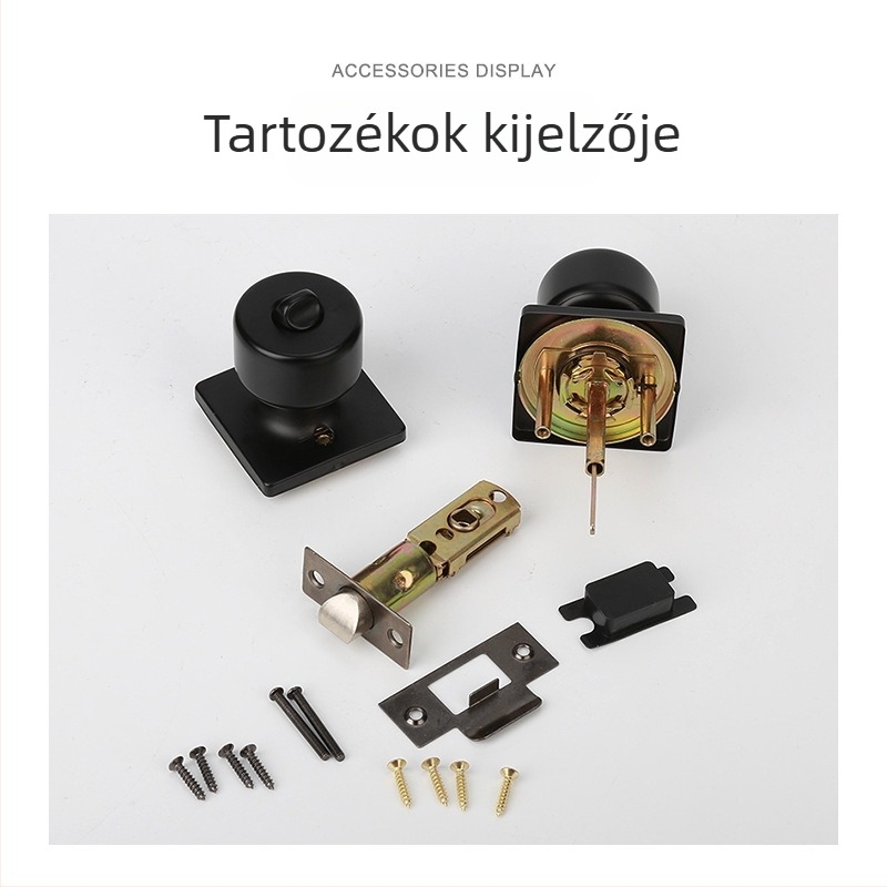 Teljes hangtalan mechanikus beltéri ajtózárkészlet – fürdőszoba és hálószoba ajtókhoz