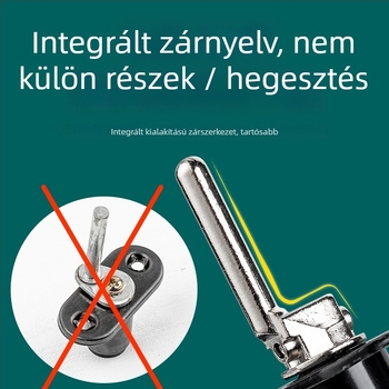 Top Valley fiókzár hárompontos lezárással, cinkötvözetből, modell Triple drawer lock, stílus Light Luxury