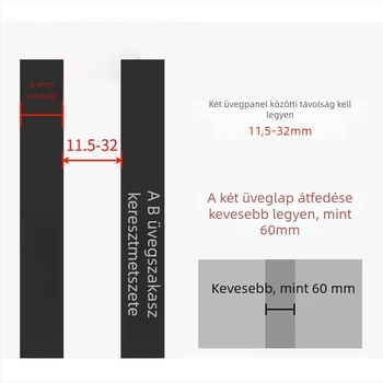 Zemu Move az ajtózár üvegajtókhoz és tolóajtókhoz | cinkötvözet, modern minimalist stílus