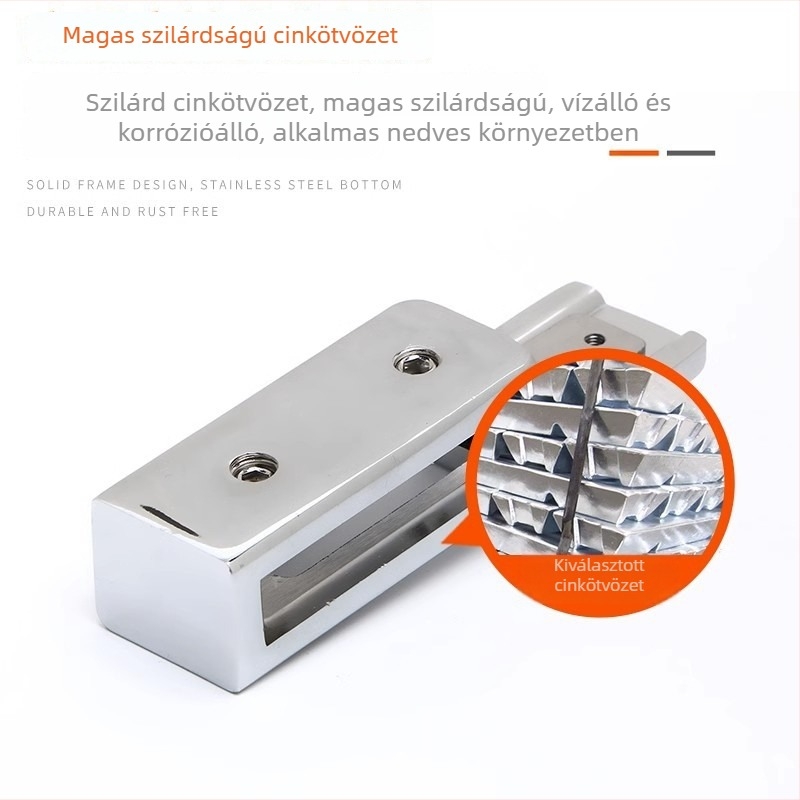 Zemu Move az ajtózár üvegajtókhoz és tolóajtókhoz | cinkötvözet, modern minimalist stílus