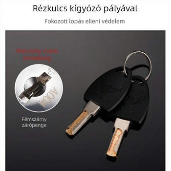 Fiók- és szekrényzár biztonsági cilinderrel, modell FQ-A04, bútorokhoz
